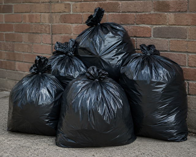 Bolsas de basura de polietileno reciclado para venta mayorista